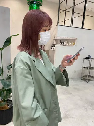 ミディアム カラー Raf.hair design所属・MAYU / Raf.のヘアスタイル