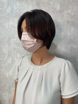 ショート C’LD hair  produce /シールドヘア所属・モテ髪/ボブ/ショー ト/アダチフウトのヘアスタイル