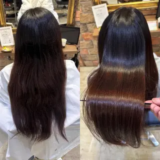 ロング カラー 髪質改善/縮毛矯正 💜COCORO💜のヘアスタイル