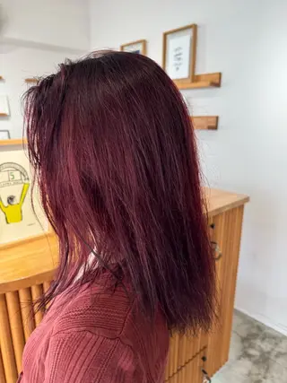 ミディアム カラー KOU×北谷× BY MY SIDEのヘアスタイル