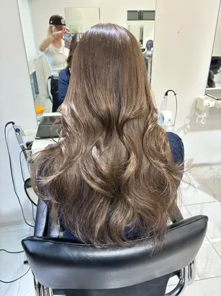 セミロング カラー 🩶大人韓国ヘア 渋谷/Satsukiのヘアスタイル