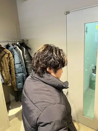 ショート カラー パーマ メンズ 韓国レイヤーカット /REIのヘアスタイル