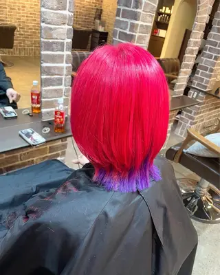 ミディアム カラー ACROあべの店所属・艶カラー/インナー /グラデ/大西小百合のヘアスタイル