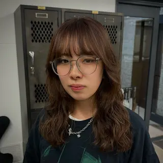 セミロング パーマ INORI /フェイスレイヤーのヘアスタイル