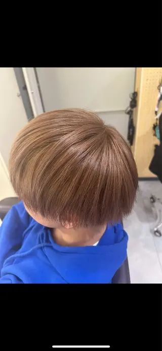 ショート カラー メンズ 笠原 裕貴のヘアスタイル