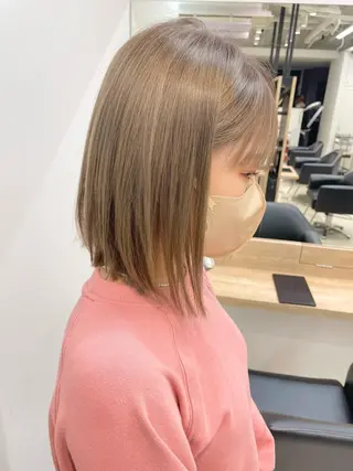 ミディアム 永井 瑞穂のヘアスタイル