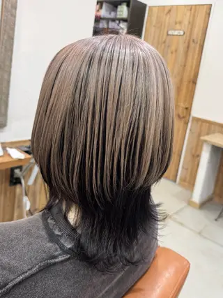 ショート カラー hair design NORM所属・吉田裕太/ハイライト ダブルカラーのヘアスタイル