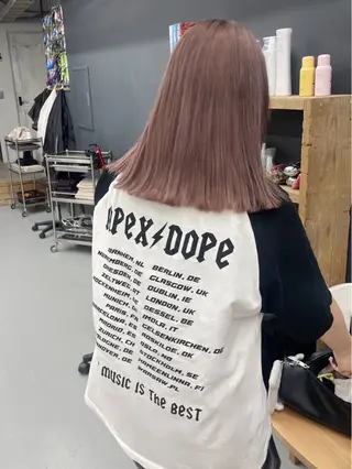 ミディアム ボブカットモデル/パ ーマ/harunaのヘアスタイル