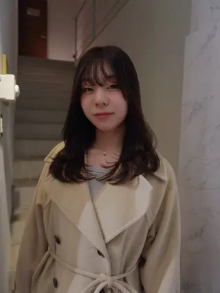 ロング ミユ/レイヤー/ カットモデル/名東区のヘアスタイル