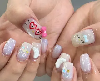 ネイル By moonネイル 🌷ワンホン/韓国風のネイルデザイン