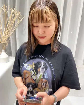 カラー 寺田 雅のヘアスタイル