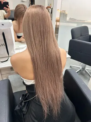 ロング カラー 下妻 カラーエクステ難波のヘアスタイル