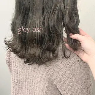 カラー 透明感/オリーブ/ グレージュ/YUKAのヘアスタイル