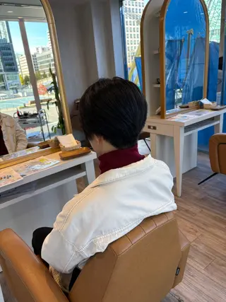 ショート yui🥀/ボブ /ブリーチなしカラーのヘアスタイル