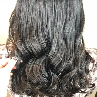 セミロング カラー knock【ノック】所属・烏丸韓国ヘア🇰🇷 ayaka🎀のヘアスタイル