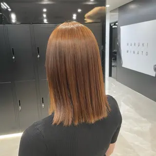 ミディアム カラー HARUKI MINATO Japan SENDAI所属・🌈【透明感・韓国 ヘア】がっきー🌈のヘアスタイル