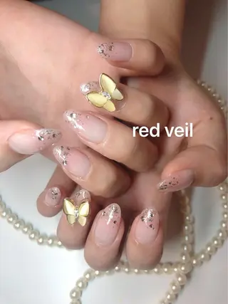 セミロング ネイル 長さ出し専門 nynaのネイルデザイン