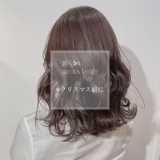 ミディアム カラー 新宿/韓国風レイヤー 髪質改善/渋谷直樹のヘアスタイル