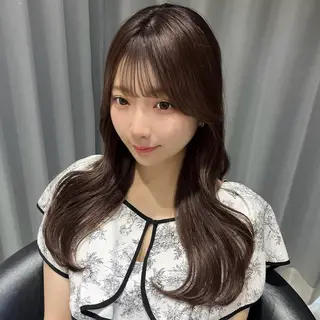 ロング カラー Kurumi🩶銀座 ラベンダーカラー🎀のヘアスタイル