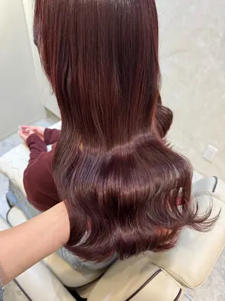 セミロング カラー Sill所属・片岡 由依のヘアスタイル