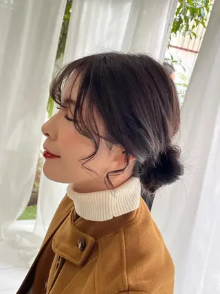 セミロング ヘアアレンジ A･One  青山店所属・🦎今川 かりん🦎のヘアスタイル