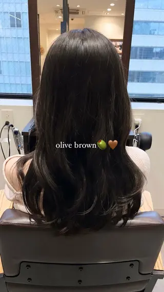 セミロング カラー 柚実🌿/透明感/ 愛されナチュラル♥️のヘアスタイル