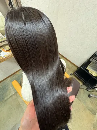 セミロング 阿部 叶夢のヘアスタイル