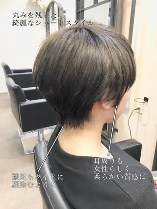 ショート カラー 千葉 郁也のヘアスタイル