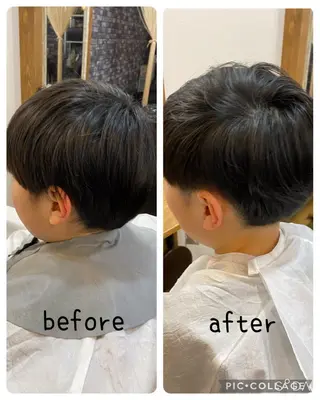 ショート メンズ キッズ 石井 里佳のヘアスタイル