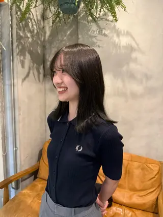 ミディアム カラー 木村 咲良のヘアスタイル