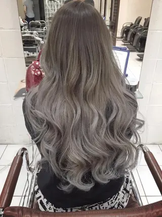 ロング カラー モテ髪透明感❤️ デイズヘアカラーのヘアスタイル