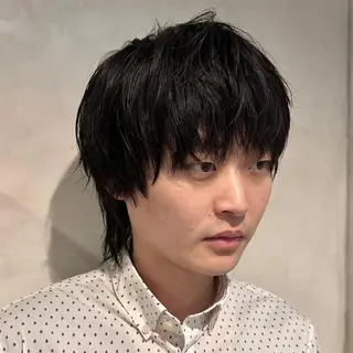 メンズ Aust hair Stella新宿所属・Yuki☺︎パーマ レイヤーカットのヘアスタイル