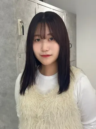 セミロング カラー 韓国ヘア/レイヤー/ sara 🎀のヘアスタイル