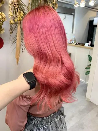 セミロング レイヤー×縮毛矯正 深見 拓のヘアスタイル