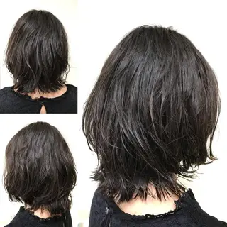 ミディアム パーマ 横田  尚登のヘアスタイル