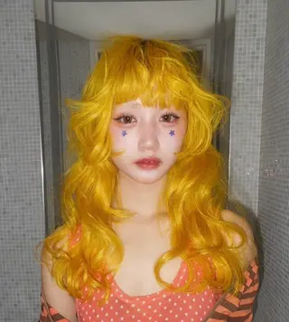 ロング カラー こだわりハイトーン/ ケアブリーチ/岸のヘアスタイル