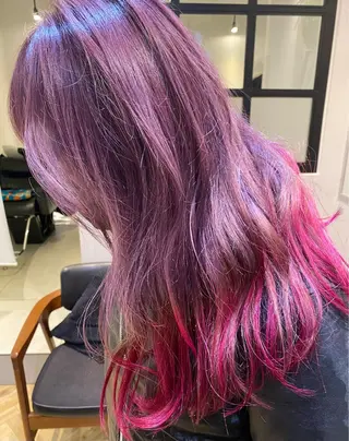 ロング カラー ﾊｲﾄｰﾝ/ｶﾗｰ/ 用賀/稲若健太郎のヘアスタイル