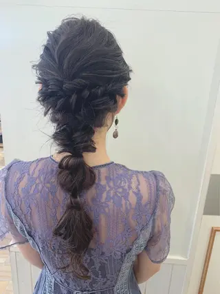 ロング ヘアアレンジ ぱつっとボブ/ 小野あかねのその他イメージ