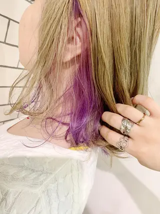 ミディアム カラー ヘアアレンジ 指名支持率NO.1 スタイリストのヘアスタイル