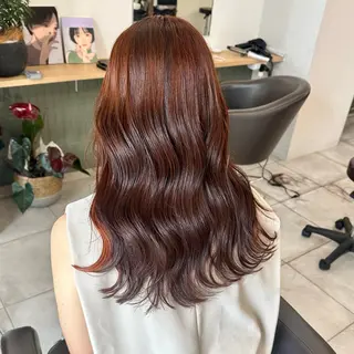 セミロング カラー ブリーチなし/レイヤ ー特化🌈Tommyのヘアスタイル