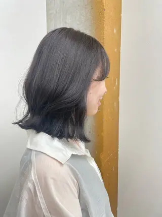 セミロング ユナ ナチュラル／透明感のヘアスタイル