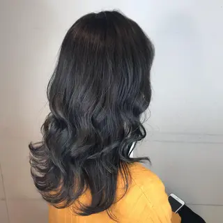 セミロング カラー knock【ノック】所属・烏丸韓国ヘア🇰🇷 ayaka🎀のヘアスタイル