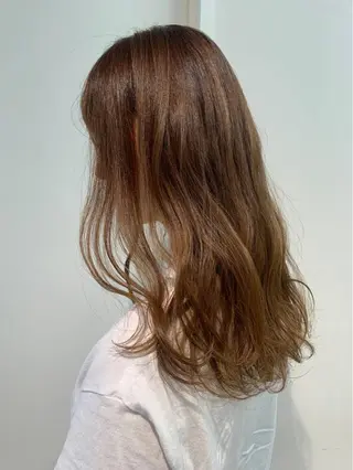 セミロング ふみや /バレイヤージュのヘアスタイル