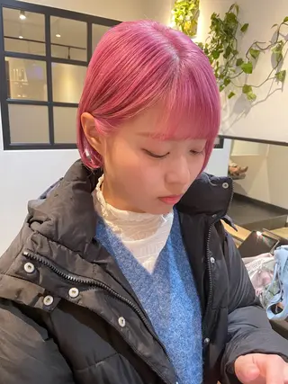 ショート カラー ハイトーン/カラー/ 用賀/稲若健太郎のヘアスタイル