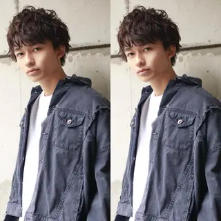 ショート メンズ BABY 艶髪暗髪ヘア💖達人のヘアスタイル