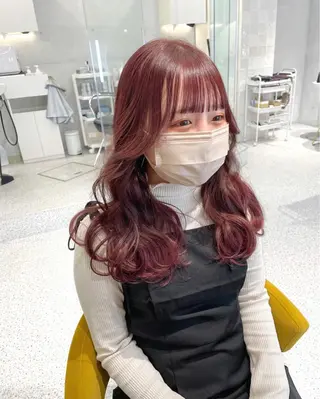 セミロング カラー 透明感カラー🪡🤍 nanao🤍🪡のヘアスタイル