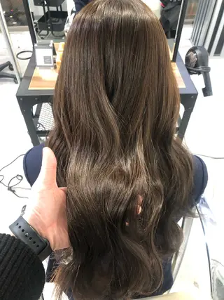 ミディアム カラー 艶髪育成サロン 京橋　shinのヘアスタイル