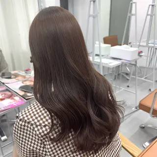 ロング カラー ヘアアレンジ ブリーチなしカラー /ベージュ/安形翔のヘアスタイル