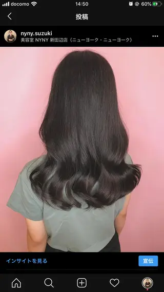 ミディアム 💎馴染むエクステ ×カラーTOMO💎のヘアスタイル