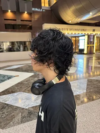 パーマ メンズ パーマモデル募集 /梅田/宿谷真那斗のヘアスタイル